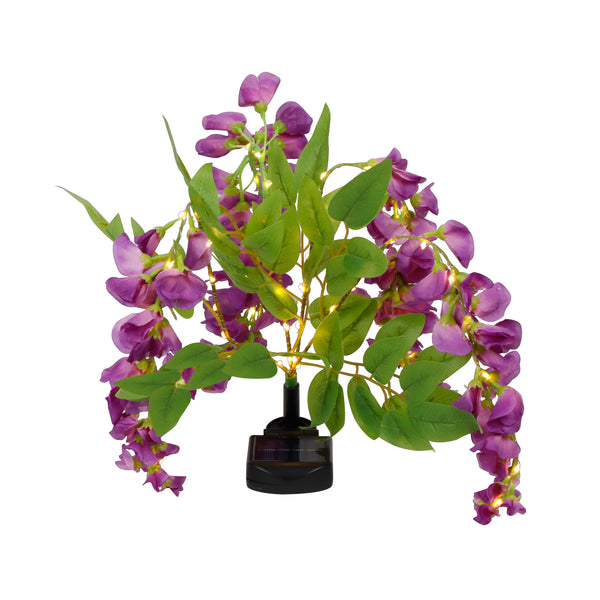 Solar Wisteria Stake Light – 10 Warm White LED Garden Light