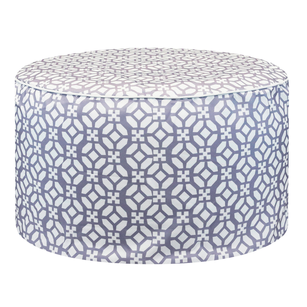 Outdoor Pouf Ottoman – Geo Inflatable Footstool