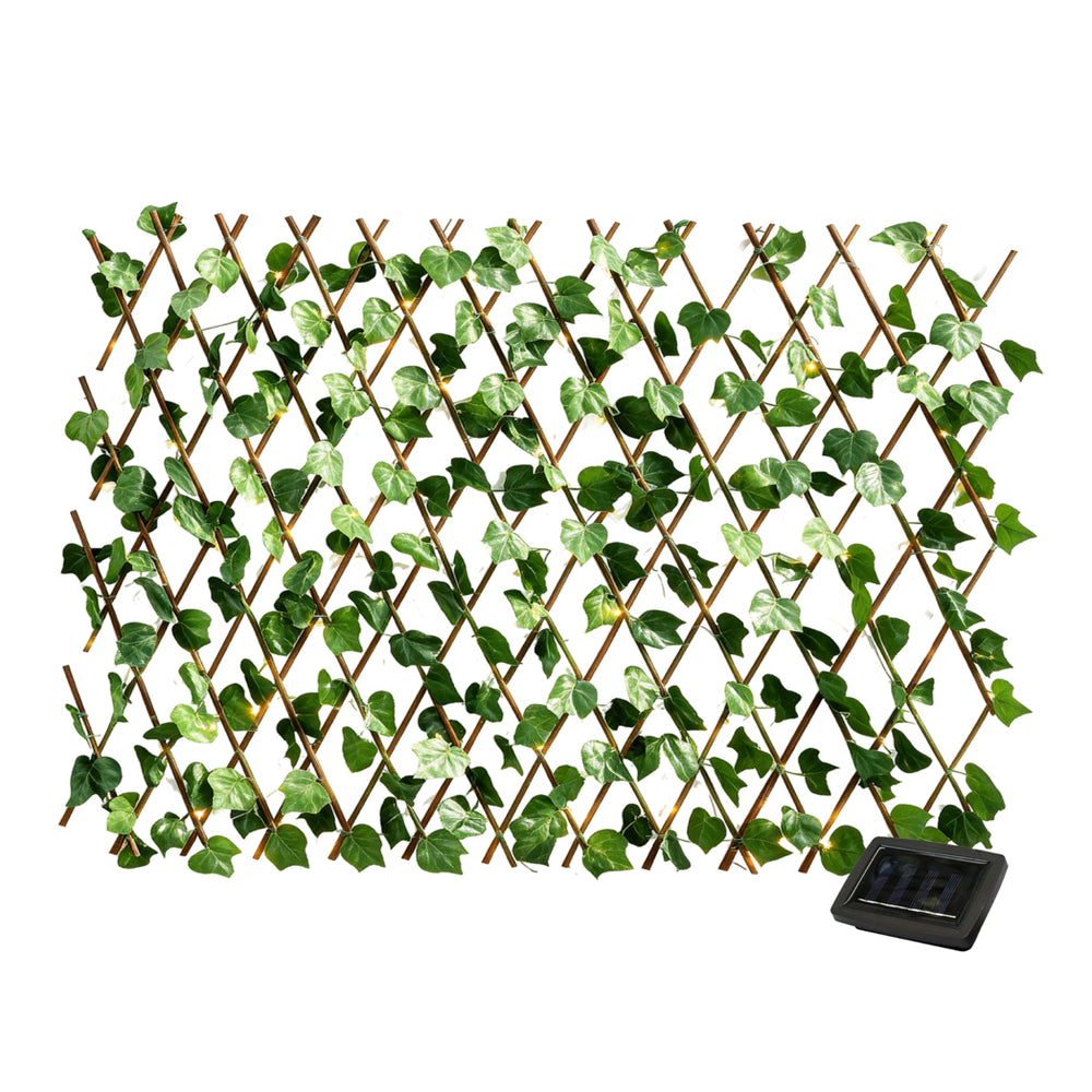 Solar Garden Trellis – Expandable Ivy Trellis with 100 LED Lights