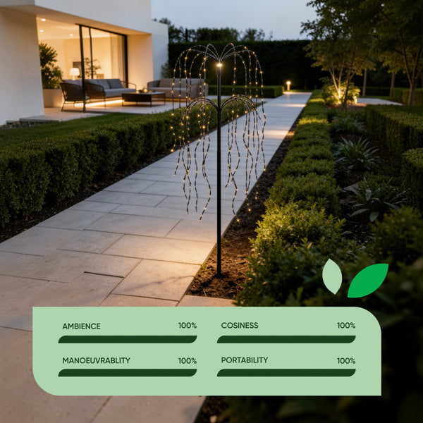 Solar Tree Light – Willow Tree with 200 LED Lights