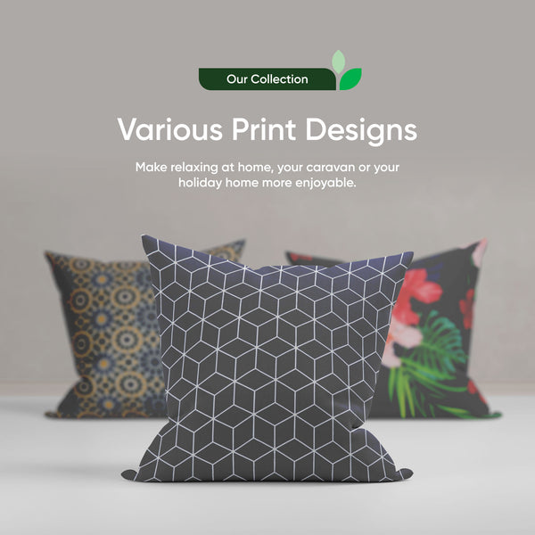 Pack of 2 Blue Hawaiian Cushion Covers